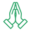 Praying hands icon